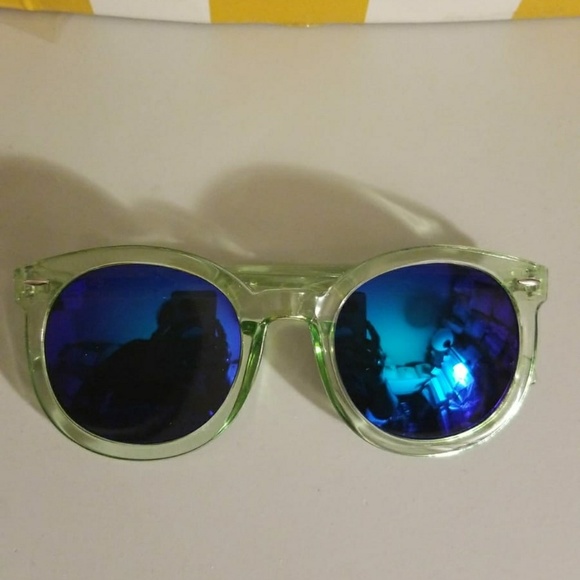 Fashion multicolour  Mirror glasses sunglasses wom - Picture 2 of 2